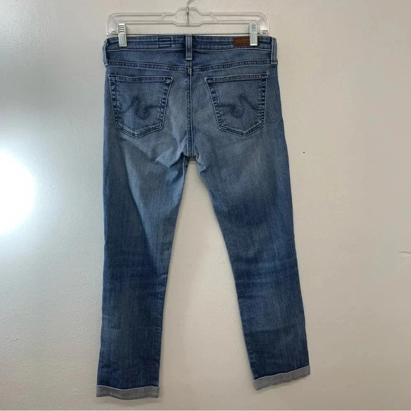 Adriano Goldschmied AG Jeans Woman Size 27 Crop Cuff Low Rise Stretch - Picture 4 of 11